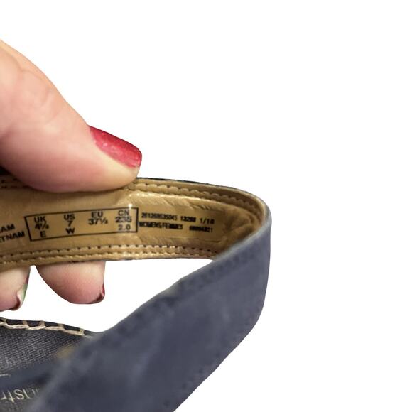 Unstructured by Clarks Women's Size 7 Navy Blue Petrina Gail Espadrilles - Picture 7 of 7